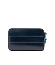 PIQUADRO BLUE SQUARE Geantă de m&acirc;nă din piele pentru bărbați albastru - Husă pentru tabletă și organizator - 3