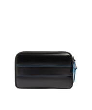 PIQUADRO BLUE SQUARE Geantă de m&acirc;nă din piele pentru bărbați negru - Husă pentru tabletă și organizator - 3
