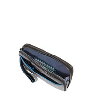 PIQUADRO BLUE SQUARE Geantă de m&acirc;nă din piele pentru bărbați negru - Husă pentru tabletă și organizator - 4