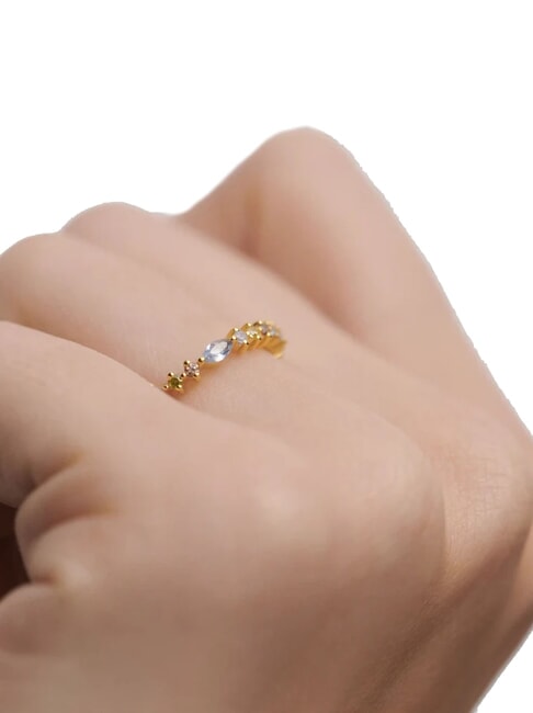 COLOR LOTUS Inel cu pietre colorate aur - Inele