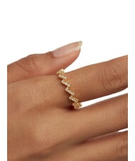 PDPAOLA THE NEW ESSENTIALS THE ZIPPER Inel placat cu aur și zirconiu aur - Inele - 3