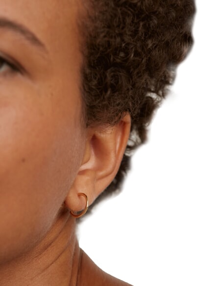 ESSENTIALS L'ABSOLU ENGRAVE ME  Cercei placați cu aur aur - Cercei