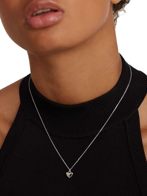 L'ABSOLU ENGRAVE ME Colier din argint cu pandantiv inimă argint - Lănțișoare