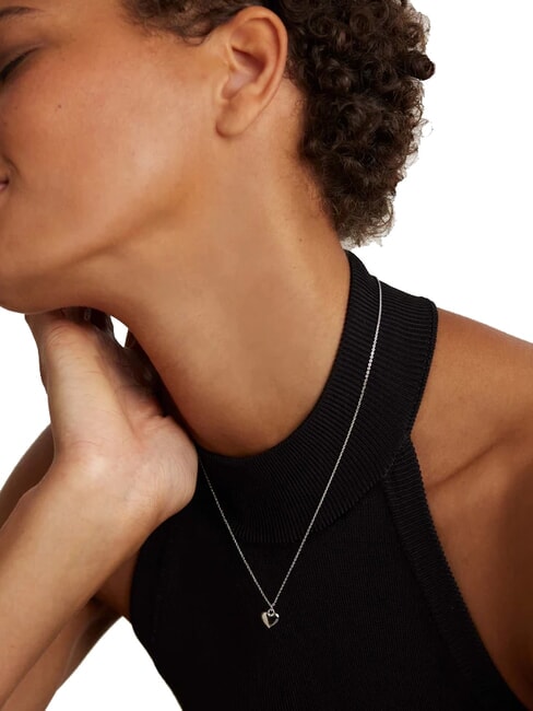 L'ABSOLU ENGRAVE ME Colier din argint cu pandantiv inimă argint - Lănțișoare