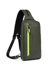 PIQUADRO CORNER SPECIALE GOMMATO  Rucsac cu un singur umăr VERDE - Rucsacuri pentru laptop - 2