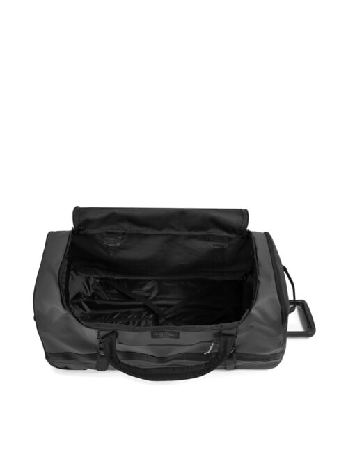 DUFFEL PACK WHEEL M Trolley geantă de voiaj medie, hidrofugă prelată neagră2 - Trolere semirigide