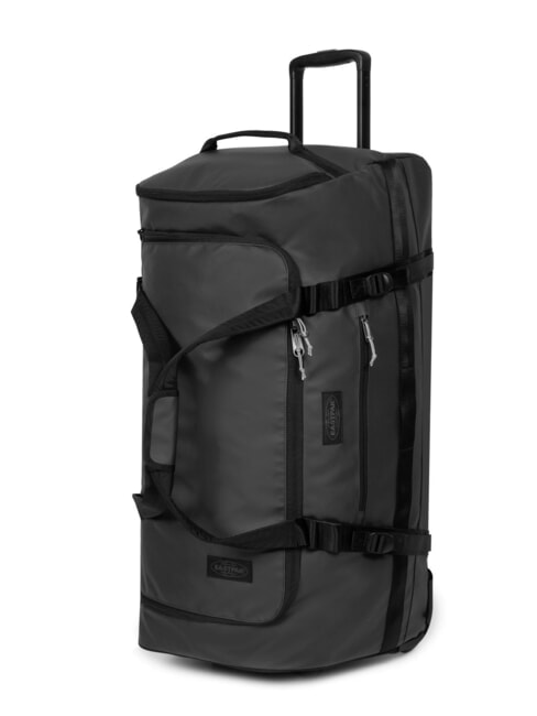 DUFFEL PACK WHEEL M Trolley geantă de voiaj medie, hidrofugă prelată neagră2 - Trolere semirigide