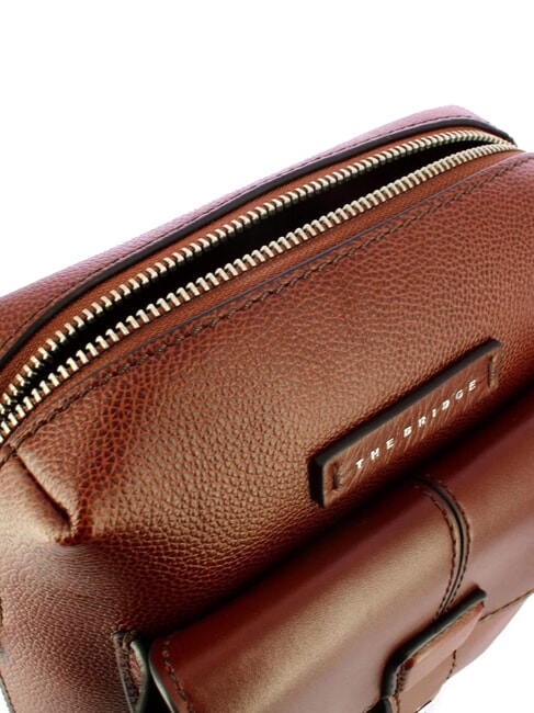 BIAGIO Geantă de piele maro 14/ruteniu paladiu - Genți de umăr bărbați