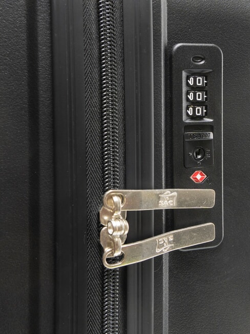 SLIDE Cărucior extensibil mediu negru - Trolere rigide