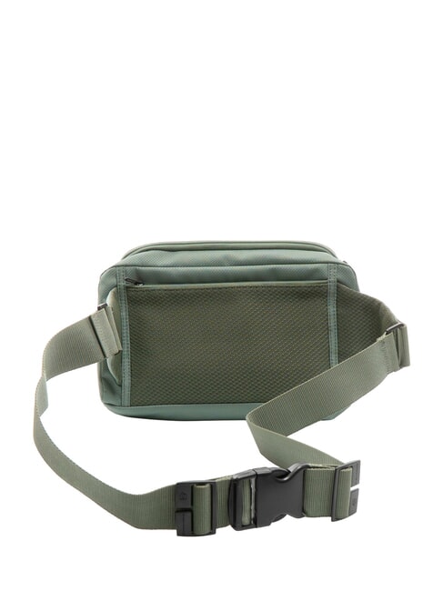 CAMPIONARIO - GIO Geantă cu curea din piele și material textil VERDE - Borsete de br&acirc;u