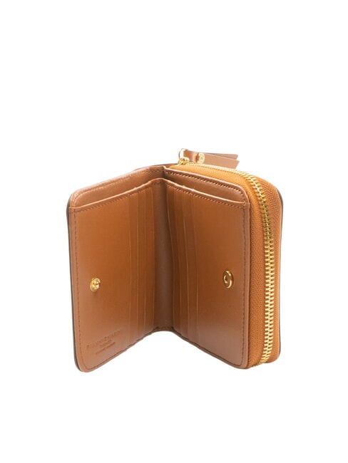 WALLETS VACCHETTA CALF Portofel mic din piele netedă nuca - Portofele femei