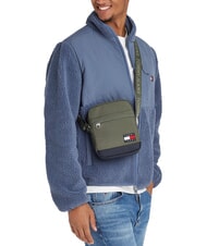 TOMMY HILFIGER TJM ESS DAILY Pungă verde coton - Genți de umăr bărbați - 5