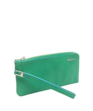 PIQUADRO CAMPIONARIO -  BLUE SQUARE Clutch din piele cu manșetă - Genți femei