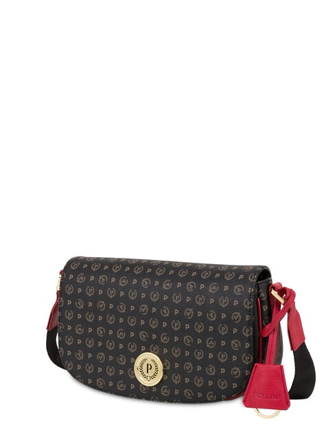 HERITAGE Geantă de umăr lac negru - Genți femei