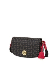 POLLINI HERITAGE Geantă de umăr lac negru - Genți femei - 2