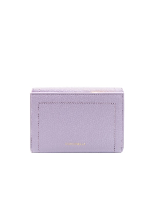 TALEA Portofel mediu din piele ciocănită lav./lav. - Portofele femei