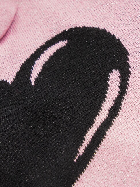 CUORE Căciulă tricotată cu lurex Trandafir - Căciuli