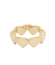 GUESS LOVELY Inel cu inimioare emailate și zirconii auriu-galben/turcoaz - Inele - 2