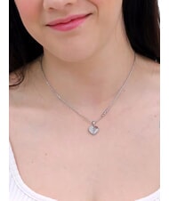 GUESS LOVELY Colier cu pandantiv inimă și zirconiu SILVER - Lănțișoare - 3