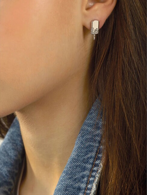 I MELT FOR YOU Cercei cu înghețată și cristale SILVER - Cercei