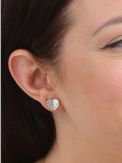 LOVELY GUESS Cercei inimă cu cristale aur - Cercei