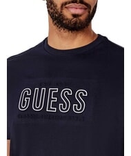 GUESS BSC EMBOSSED LOGO Tricou cu imprimeu în relief smart blue multi - tricou - 3