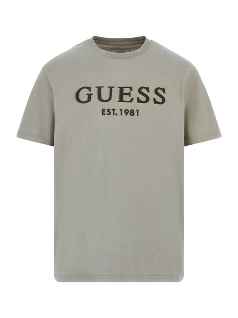 BOX LOGO Tricou cu logo brodat verde mușchi - tricou