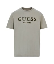 GUESS BOX LOGO Tricou cu logo brodat verde mușchi - tricou - 4