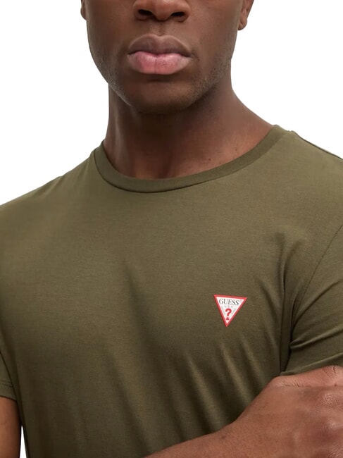 CORE Tricou din bumbac dimineata de masline - tricou