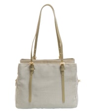 BORBONESE L'ECOLE NYLON Shopper de umar, cu curea de umar kaki - Genți femei - 4