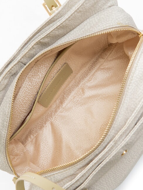 L'ECOLE NYLON Shopper de umar, cu curea de umar kaki - Genți femei