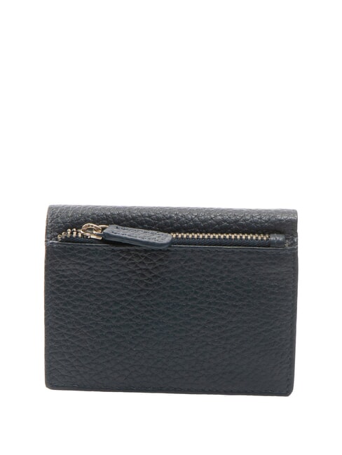 SNAP  Portofel vertical din piele ciocănită albastru - Portofele bărbați