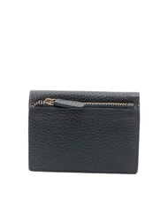 SPALDING SNAP  Portofel vertical din piele ciocănită albastru - Portofele bărbați - 3