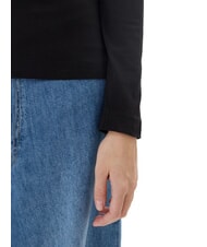 GUESS EMBRO SCRIPT LOGO Tricou cu mânecă lungă, logo și strasuri jetbla - tricou - 4