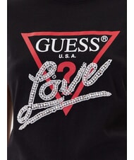 GUESS PEARLS LOVE TRIANGLE Tricou cu imprimeu și aplicații jetbla - tricou - 3
