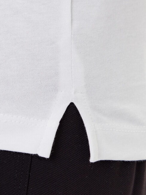 PEARLS LOVE TRIANGLE Tricou cu imprimeu și aplicații alb purpuriu - tricou