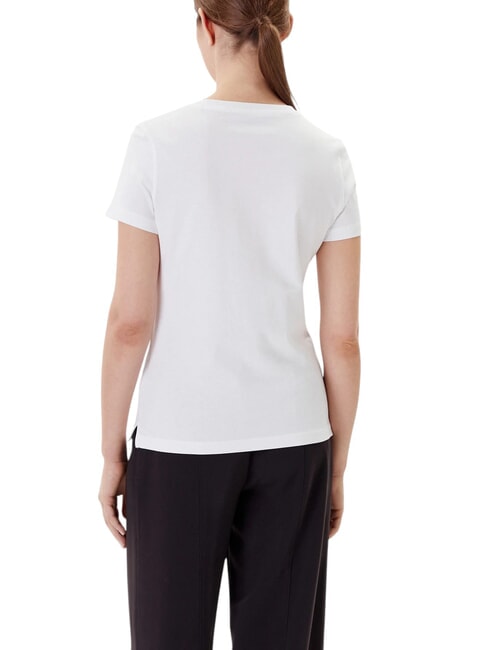 PEARLS LOVE TRIANGLE Tricou cu imprimeu și aplicații alb purpuriu - tricou