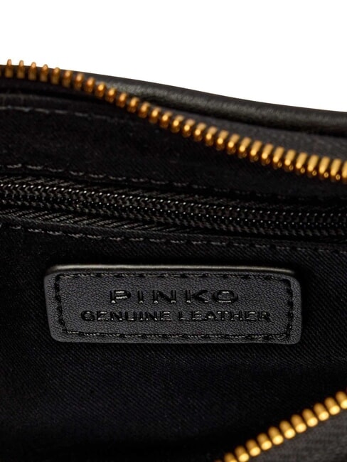 HALF MOON BABY Geantă de umăr aur negru-vechi - Genți femei