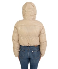 CANADIAN MINGAN Jachetă scurtă și strălucitoare cu puf și glugă - Jachete de puf pentru femei