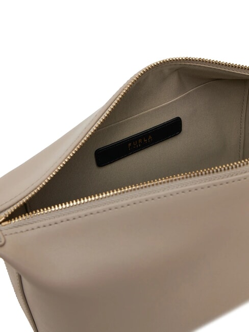 NUVOLA Mini geanta de umar din piele vanilie - Genți femei