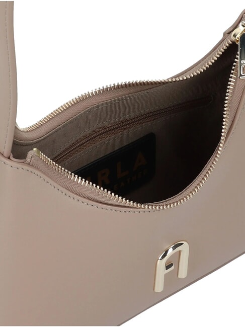 DIAMANTE Geantă mică cu cadru greige - Genți femei