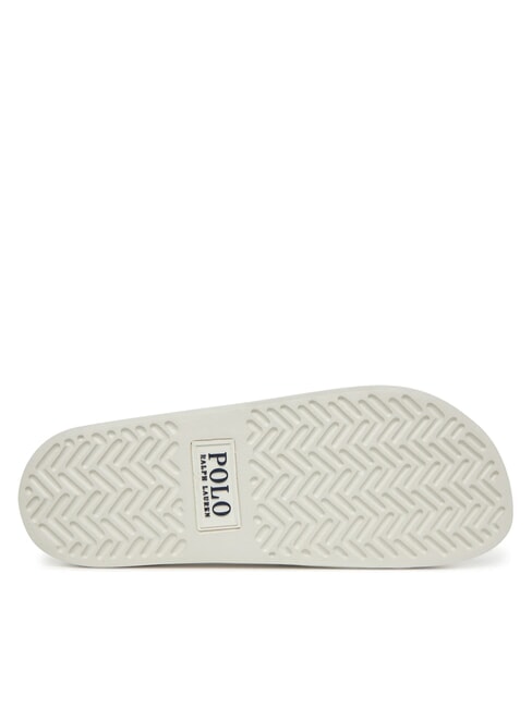 POLO SLIDE Papuci Heritage Bear - alb pentru spălare pe punte - Pantofi unisex