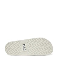 RALPH LAUREN POLO SLIDE Papuci Heritage Bear - alb pentru spălare pe punte - Pantofi unisex - 6