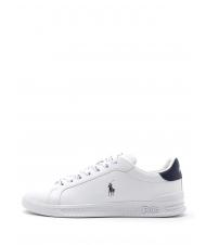 RALPH LAUREN HERITAGE COURT II NAPPA Adidași din piele pentru bărbați alb / newport bleumarin pp - Pantofi bărbați - 2