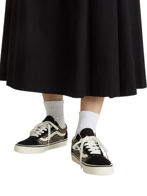 OLD SKOOL COLOR THEORY Adidași din p&acirc;nză negru/leopard - Pantofi unisex