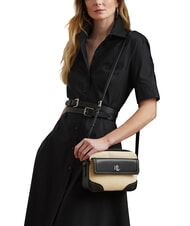 RALPH LAUREN MARCY Geantă de paie pentru cameră cu buzunar natural deschis/negru - Genți femei - 6