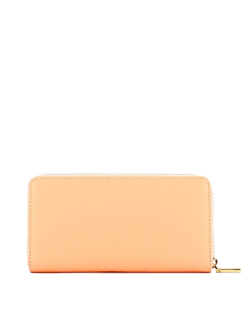 METALLIC SOFT Portofel din piele texturata răsărit - Portofele femei