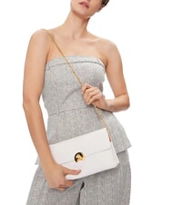 COCCINELLE BINXIE Geantă de umăr alb strălucitor - Genți femei - 5