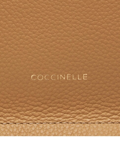 SNIP Geanta de umar din piele ciocanita fre.beige/sunri - Genți femei