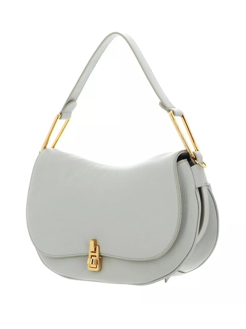 MAGIE SOFT Geanta de umar din piele cu curea de umar verde celadon - Genți femei